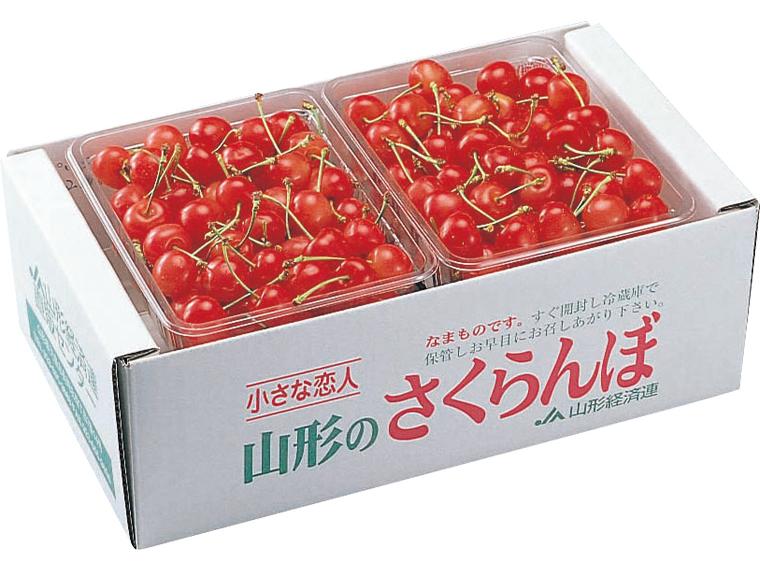 自宅直送　さくらんぼ（佐藤錦）バラ詰め ７００ｇ（３５０ｇ×２）（秀　Ｌ・２Ｌ）