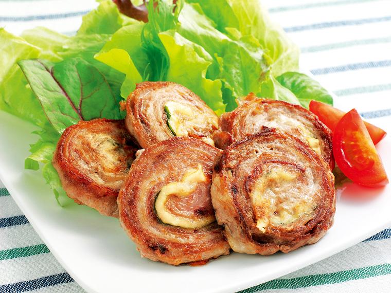 めぐみ米豚ひとくちロール（チーズ・大葉） 8個180g