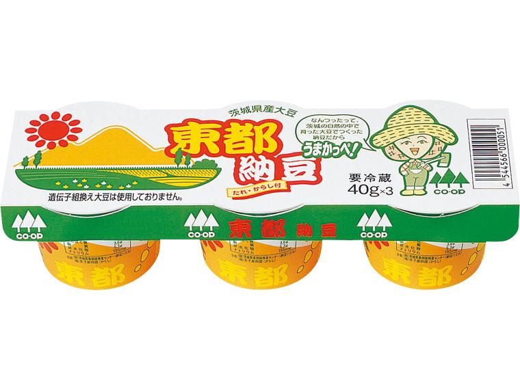 東都納豆（たれ・からし付） 40g×3