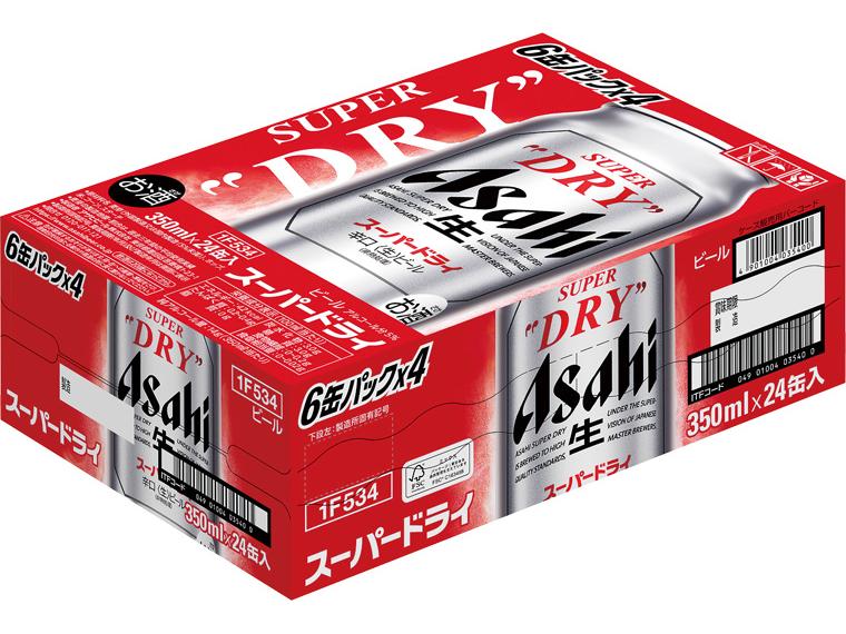 アサヒスーパードライ 350ml×24