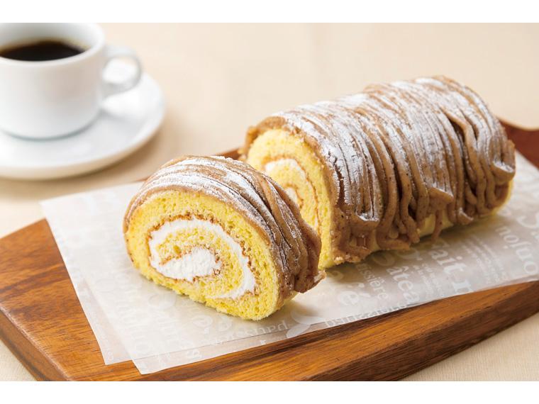 渋皮栗のモンブランロールケーキ 1本190g