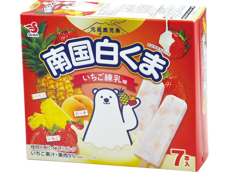 南国白くま　いちご練乳味（アイスバー） 42ml×7