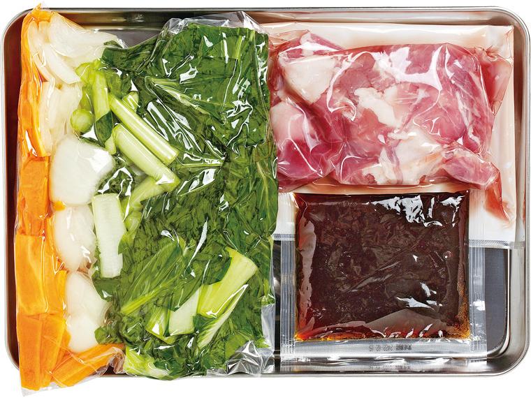 おかずキット　焦がし醤油の肉野菜炒め（産直豚肉使用） 2人前