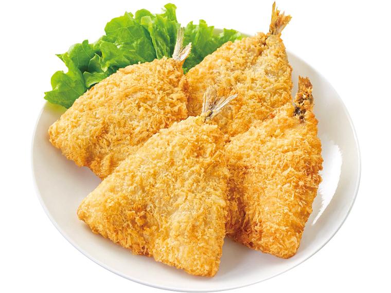 レンジで開きあじフライ 4枚220g