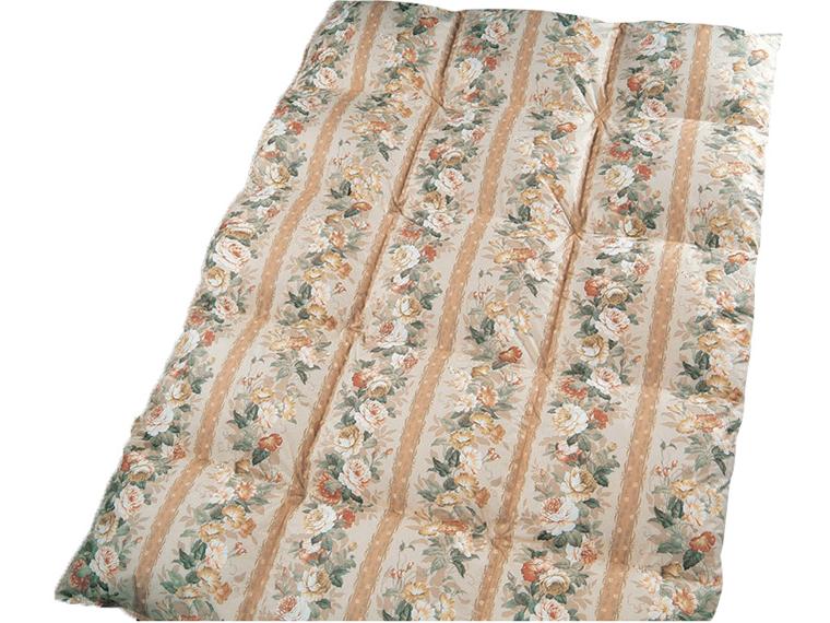 羽毛　モーニング柄シングル　赤系 