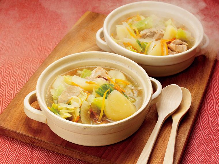 おかずキット　具だくさん新じゃがスープ（産直鶏肉使用） 2人前