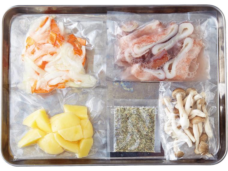 おかずキット　イカとじゃが芋のレモンバジル炒め 2人前