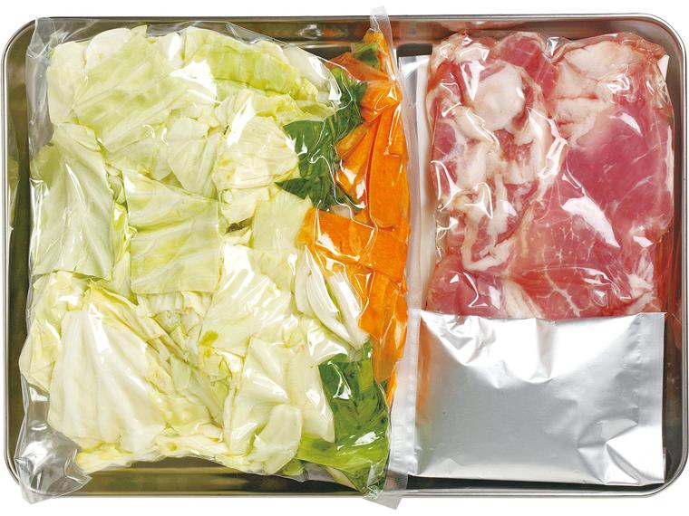 おかずキット　キャベツと豚肉のバター醤油炒め(産直豚肉使用) 2人前