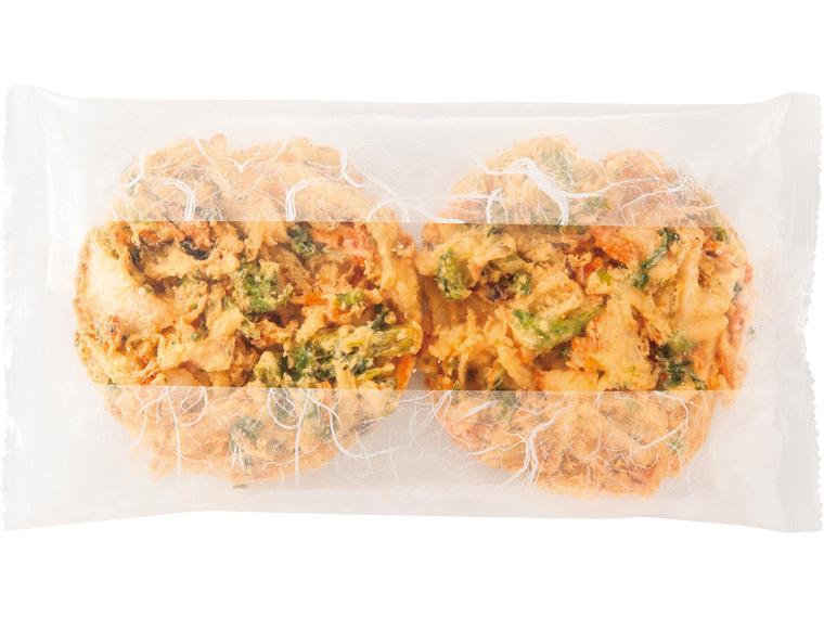 菜の花と焼き海老のかき揚げ 2枚140g