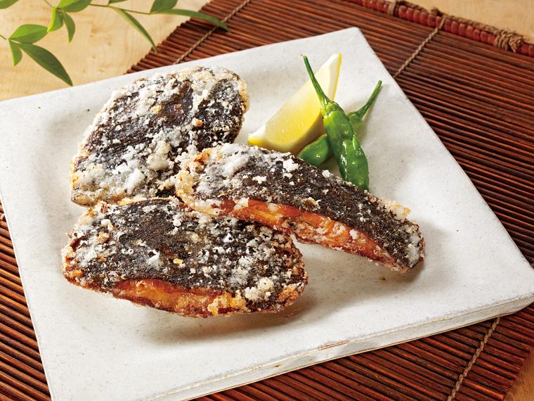 骨まで食べられる枝幸産かれい唐揚げ（醤油味） 150g（3〜5枚）