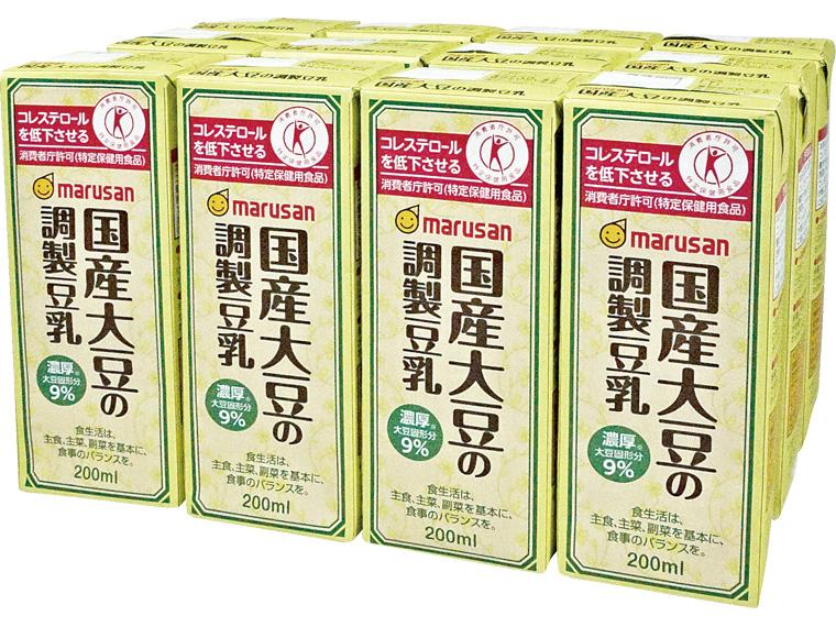 国産大豆の調製豆乳 200ml×12