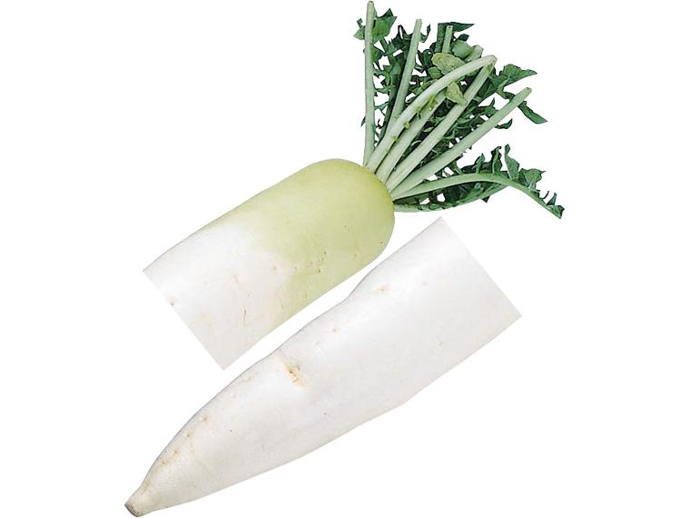 洗い大根（使い切り） 1/2本カット（上下おまかせ）
