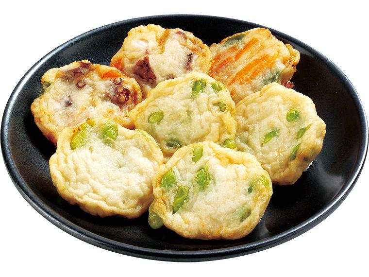 【夏】枝豆天ぶつ切りたこ天（野菜入り） 2種7品