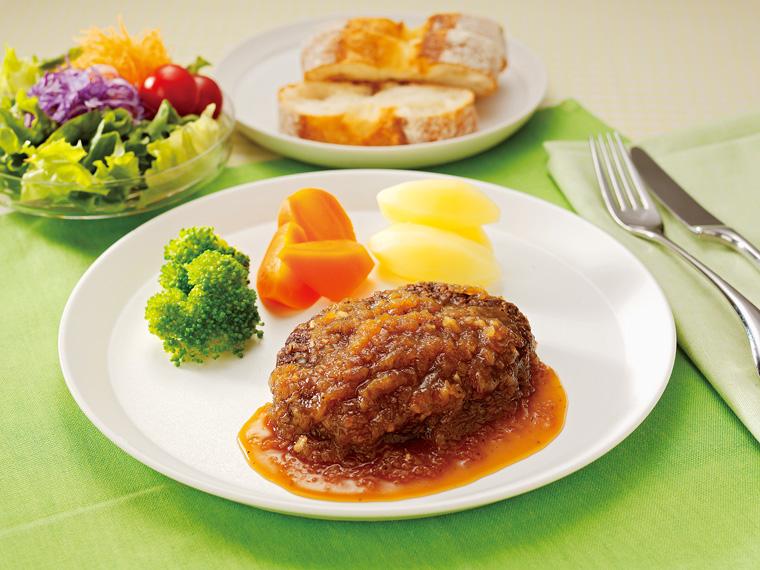 千葉白子町の新玉ねぎを使ったハンバーグ　オニオンソース 170g（固形量100g）×2