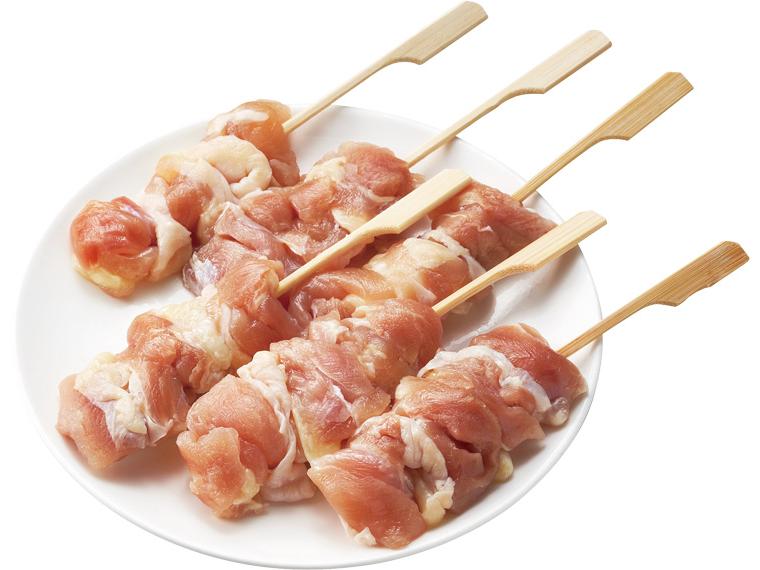 [数量限定807個（抽選）]みつせ鶏焼鳥用もも串（塩）６本１８０ｇ 6本180g