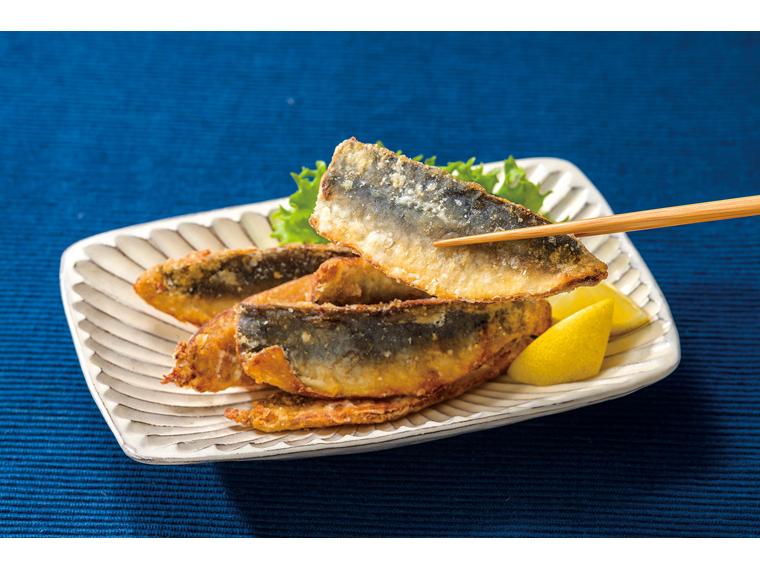 フライパンであじの竜田揚げ 200g