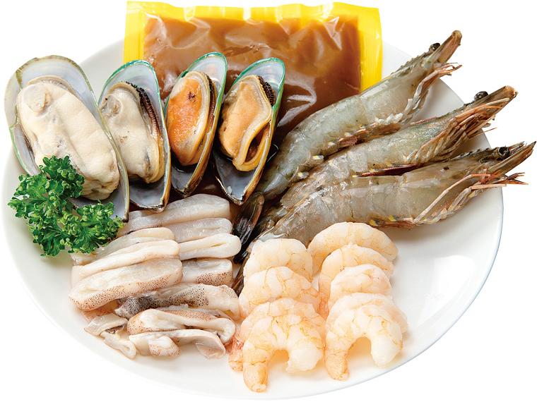 ≪数量限定376点≫かんたんパエリアセット 370g（具材4種270g、パエリアの素100g）