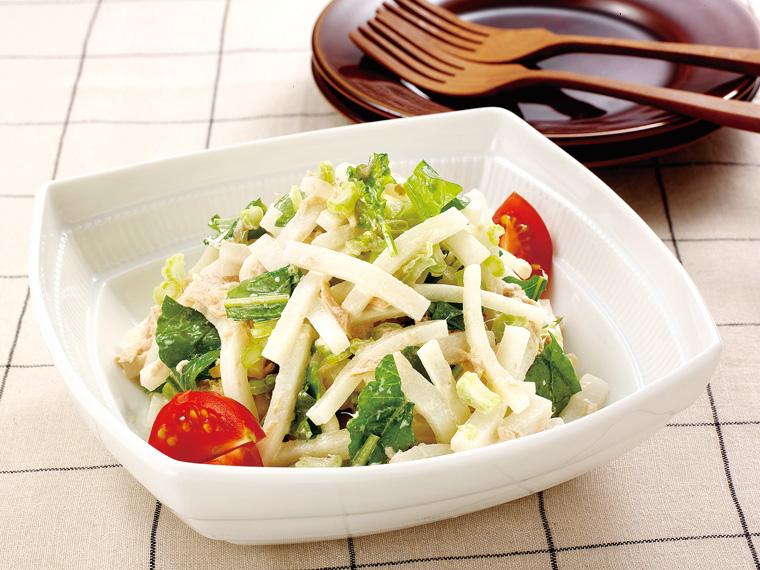洗い大根（葉切り） 1本(800g)カット