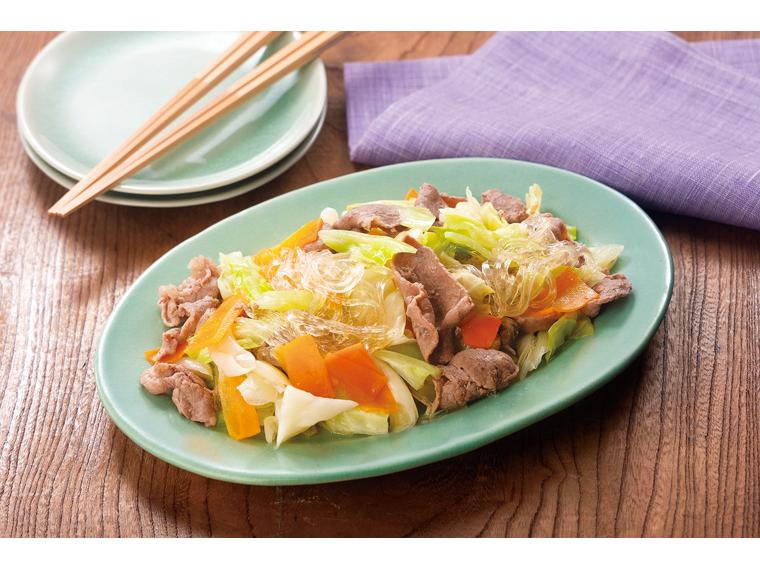 おかずキット　牛肉と春雨の塩だれ炒め(産直牛肉使用) 2人前