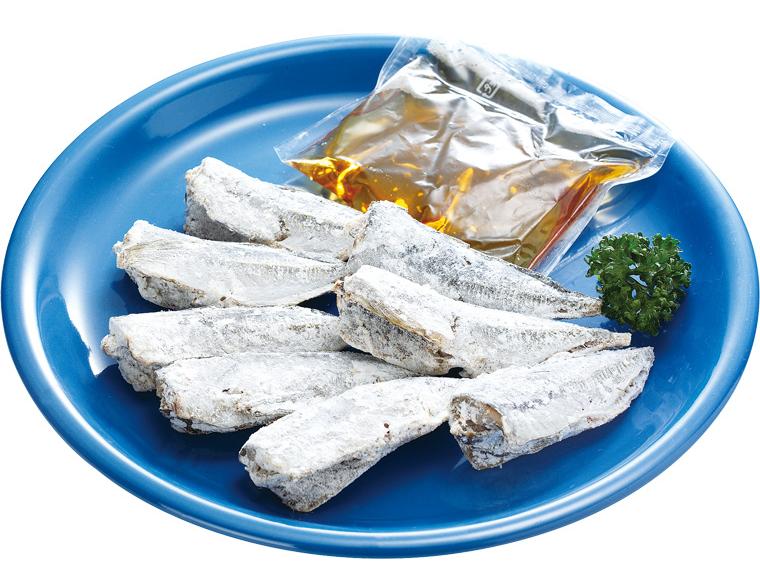 まるごと食べられる小あじ南蛮漬（たれ付） あじ粉付120ｇ・南蛮たれ80ｇ