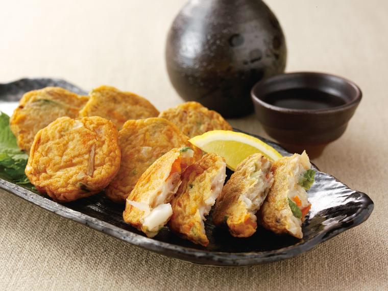 秋の舞茸天・ごつごつイカ天（野菜入り） 2種7品
