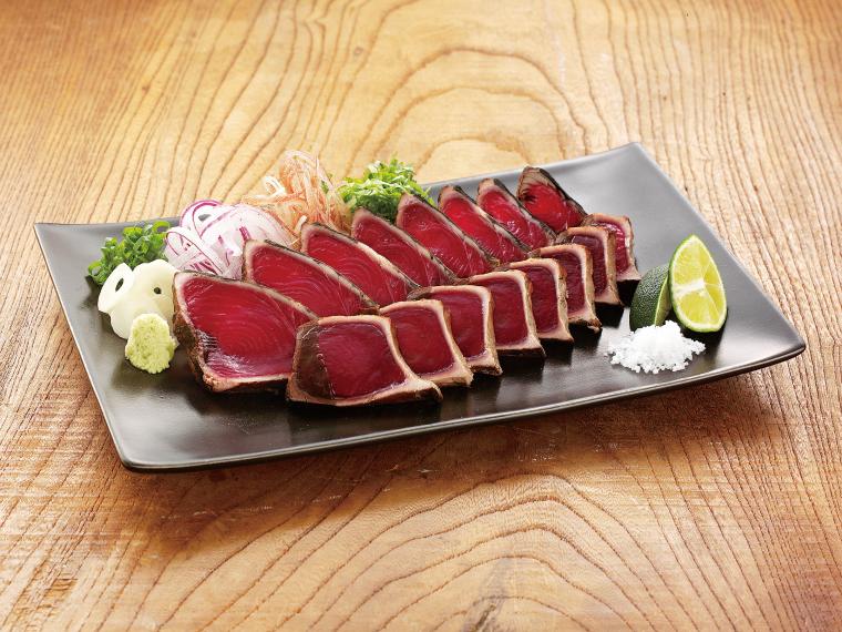 塩で食べる　わら焼きかつおたたき（南方かつお）【MEL】 2個180g・塩5g