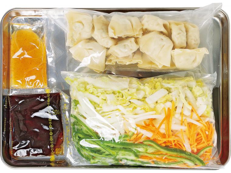 おかずキット　野菜と食べる！さっぱり水餃子 2人前