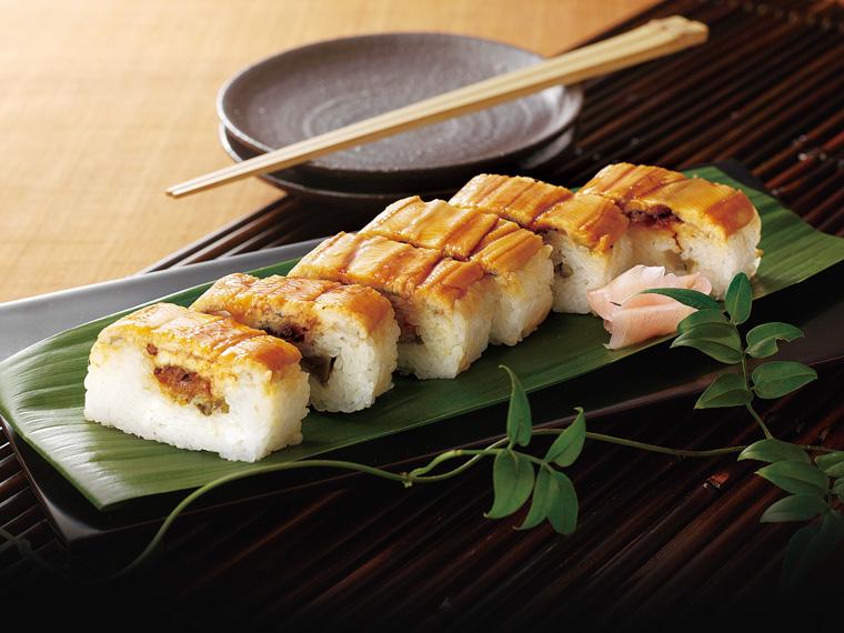 なだ万監修　ふっくら煮穴子の押寿司 300g(8切入)