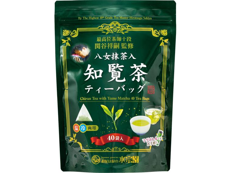 茶師十段監修　抹茶入り知覧茶ティーバッグ 40袋　80g