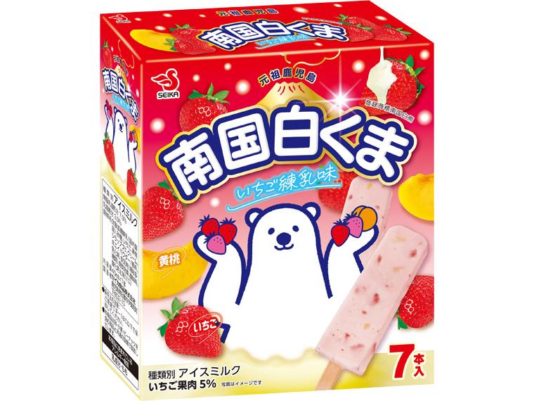 南国白くま　いちご練乳味（アイスバー） 40ml×7