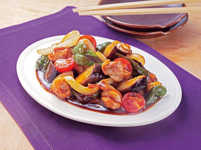 おかずキット　ごろごろ野菜の黒酢鶏（産直鶏肉使用） 2人前