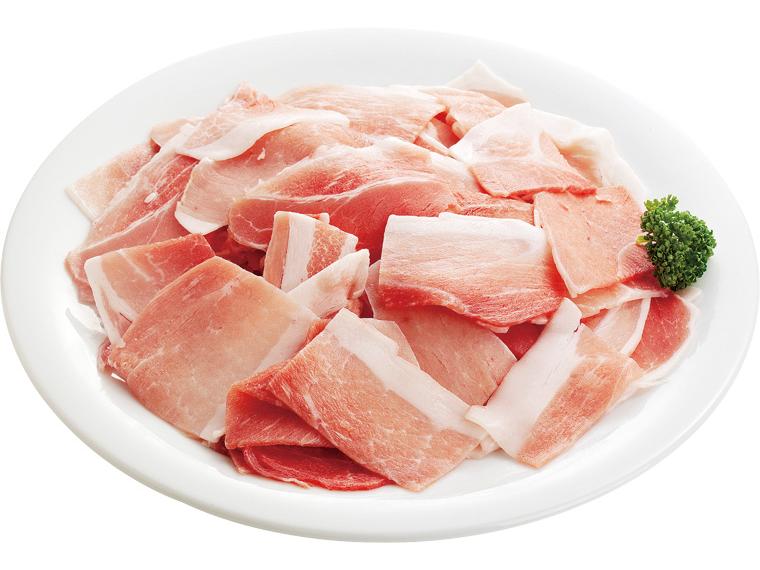 めぐみ米豚小間ちょっと薄切（バラ凍結） 250g