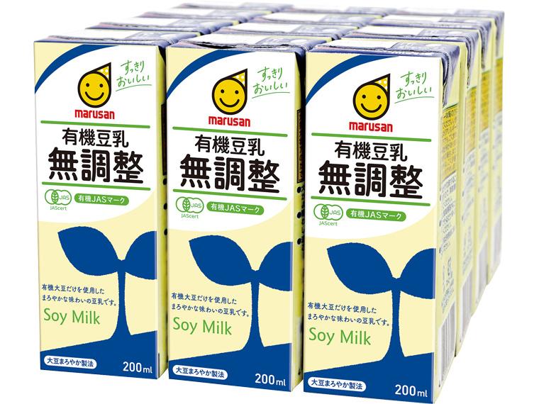 有機豆乳　無調整 200ml×12