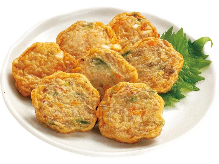 秋の舞茸天・ごつごつイカ天（野菜入り） 2種7品（約105g）