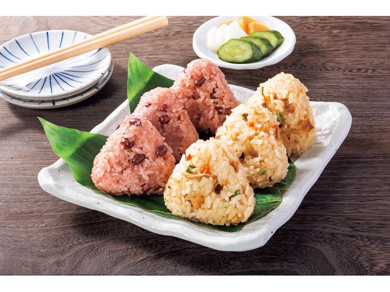 2種のおこわおにぎり（赤飯＆鶏五目） 282g（3×2種）