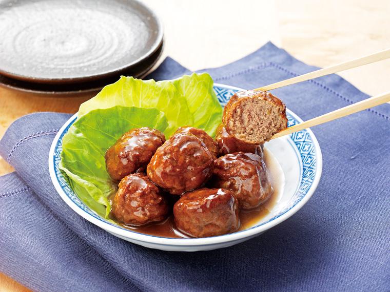 黒酢の肉団子　鹿児島の壺造り黒酢使用 150g（固形量100g）×2