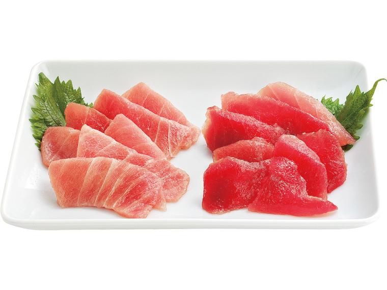 中とろと赤身の切り落しセット 40g×2種