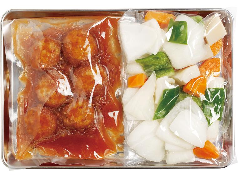 おかずキット　彩　ふんわり豆腐団子と野菜の甘酢炒め 2人前