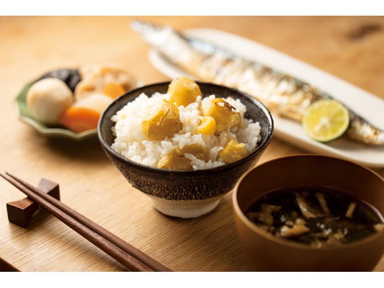 今年採れた　茨城県産　新栗ごはん（産直栗使用） 2合用（栗具材80g・調味液50g）