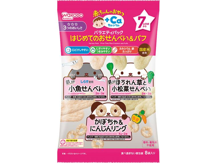 はじめてのおせんべい＆パフ 28g（2枚×6、4g×2）