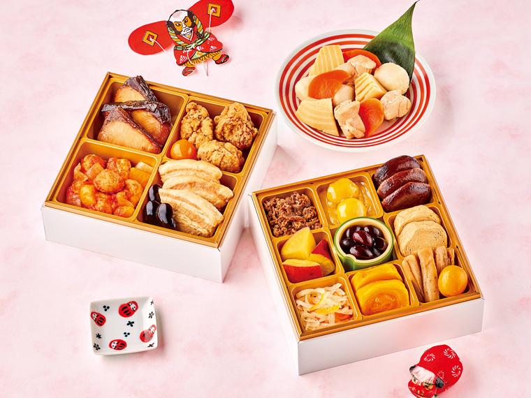 予約　イシイののぞみ　二段重と煮物 16品（2〜3人前）