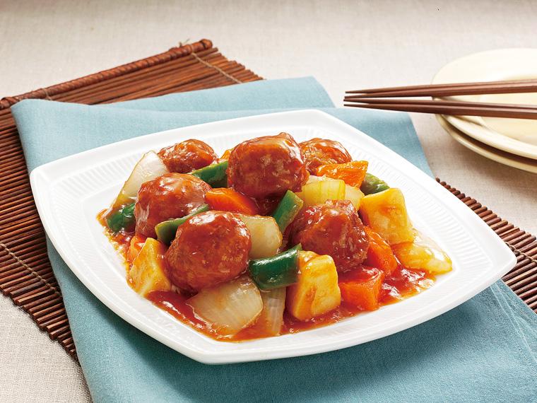 おかずキット　彩　ふんわり豆腐団子と野菜の甘酢炒め 2人前