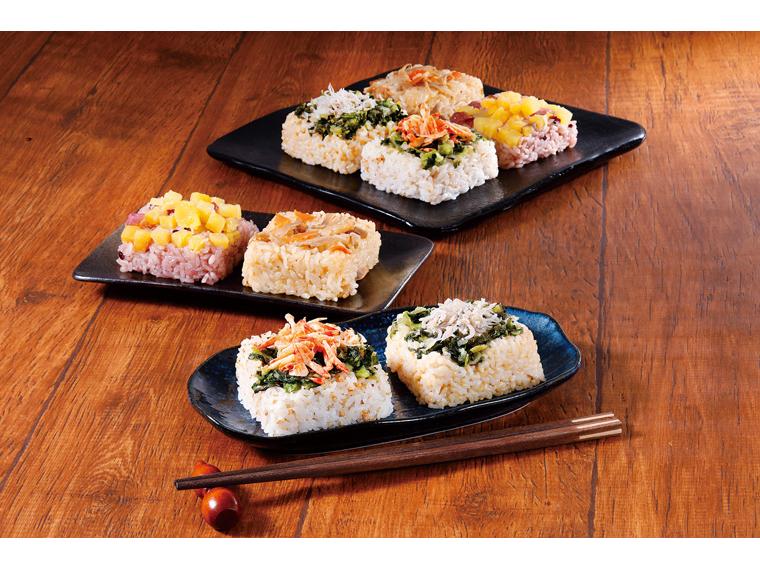 自宅　一膳ごはん詰合せ 4種（ちりめん高菜玄米ごはん・栗とさつまいものおこわ・とりごぼうおこわ・桜えびと高菜のごはん　各125g）×2