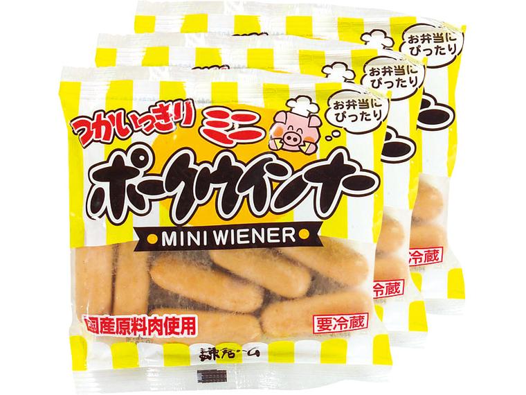 つかいっきりミニポークウインナー（鎌倉ハムクラウン商会） 49g×3