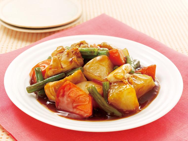 おかずキット　産直鶏肉と野菜の黒酢あん 2人前