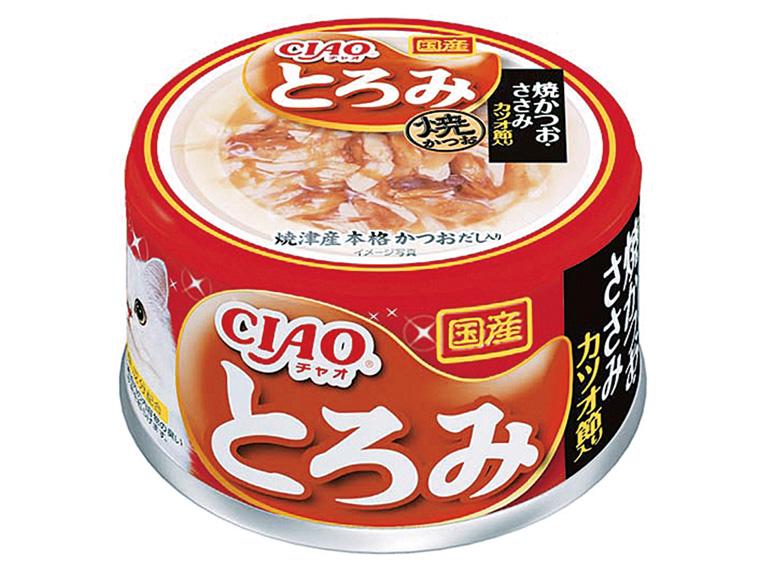 チャオ とろみ 80g×24缶   焼かつお・ささみ・カツオ節入り