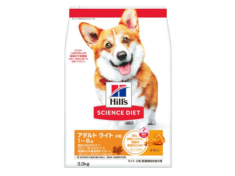 サイエンス・ダイエット チキン小粒 3.3kg ライト 肥満傾向の成犬用 