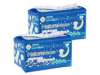 ナチュラムーン 多い日の夜用羽なし 12個入×2