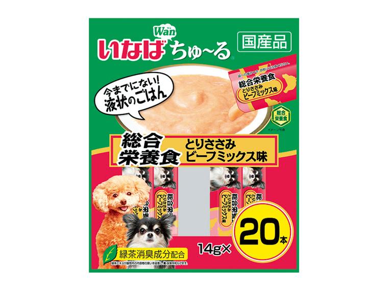いなば ちゅ〜る 総合栄養食 とりささみ 14g×20本   ビーフミックス味