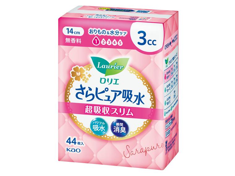 ロリエ さらピュア 超吸収スリム 3cc 無香料 44枚